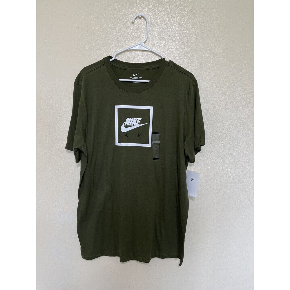 NWT Nike Air T-Shirt Mens Green Shirt Size Large Short Sleeve